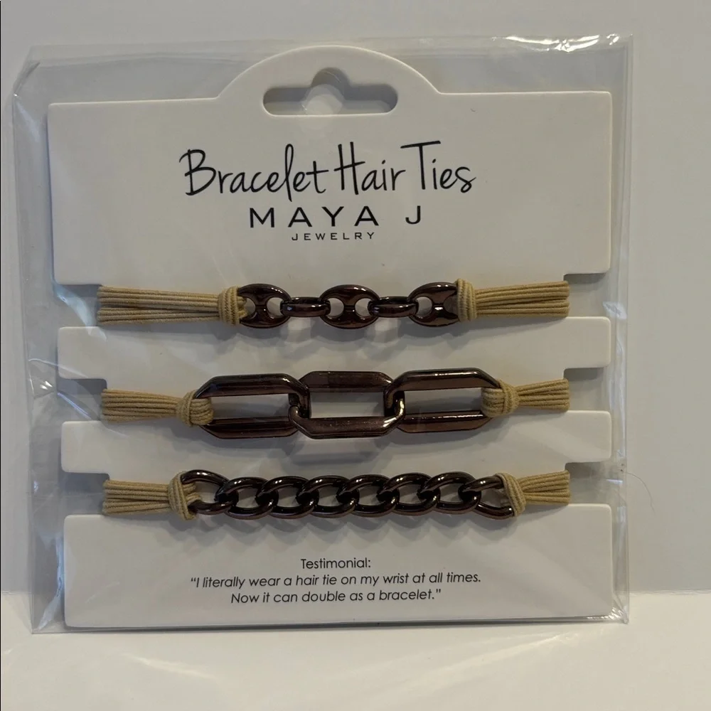 Maya J Bracelet Hair Ties Set of 3